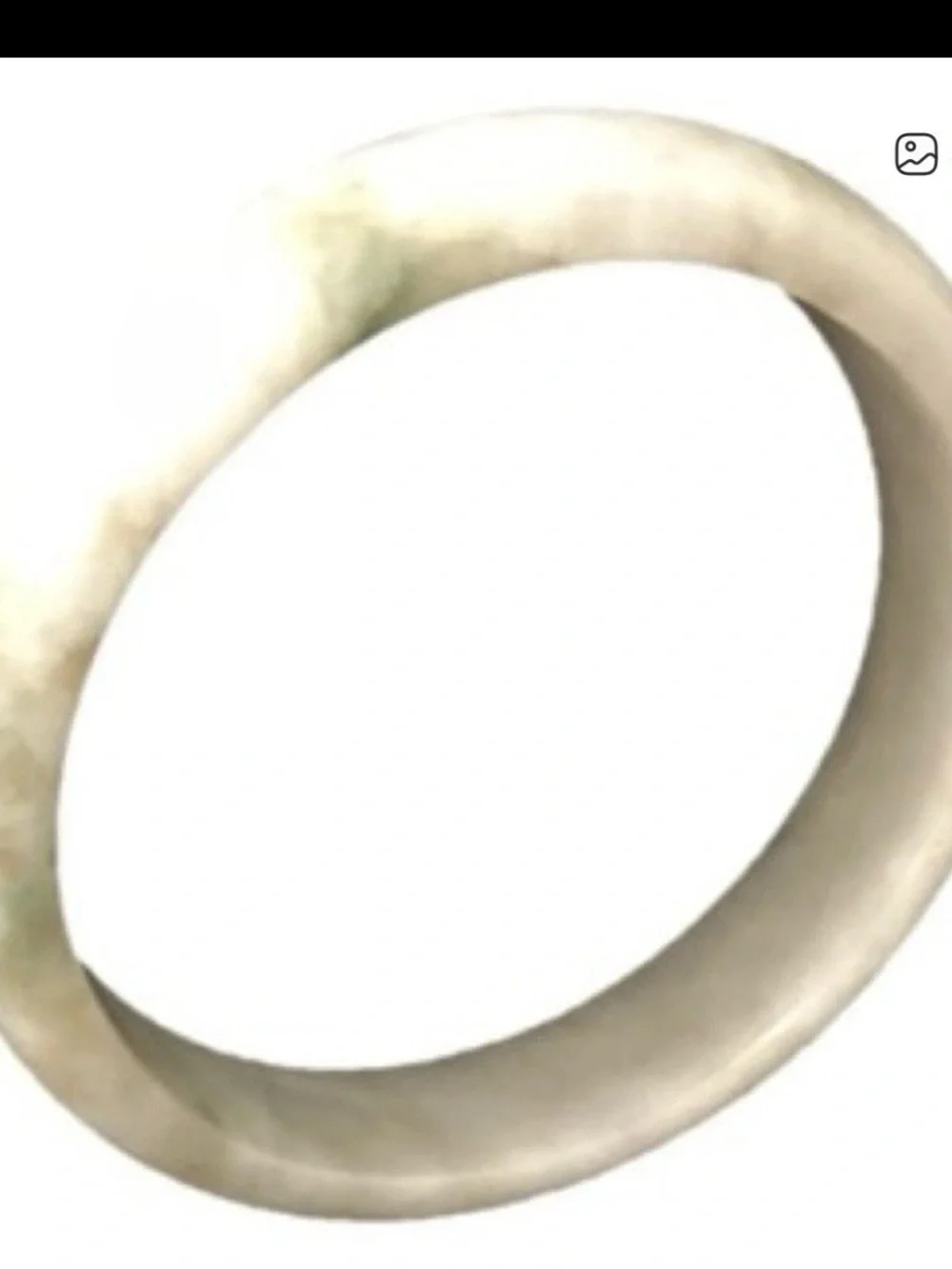 White Jade Bangle Bracelet